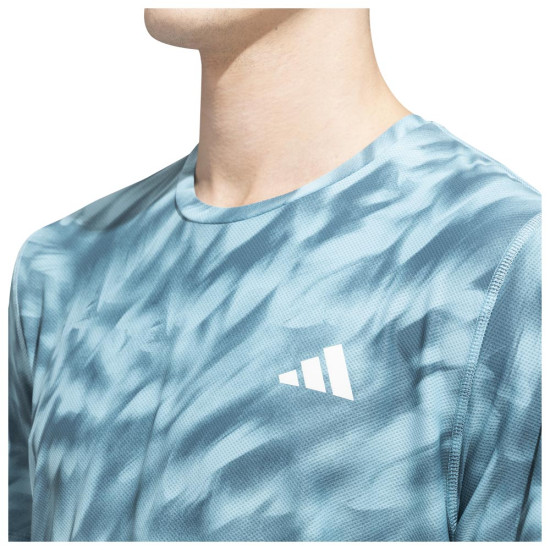 Adidas Ανδρική κοντομάνικη μπλούζα Own the Run Allover Print Tee Adidas Ανδρική κοντομάνικη μπλούζα Own the Run Allover Print Tee